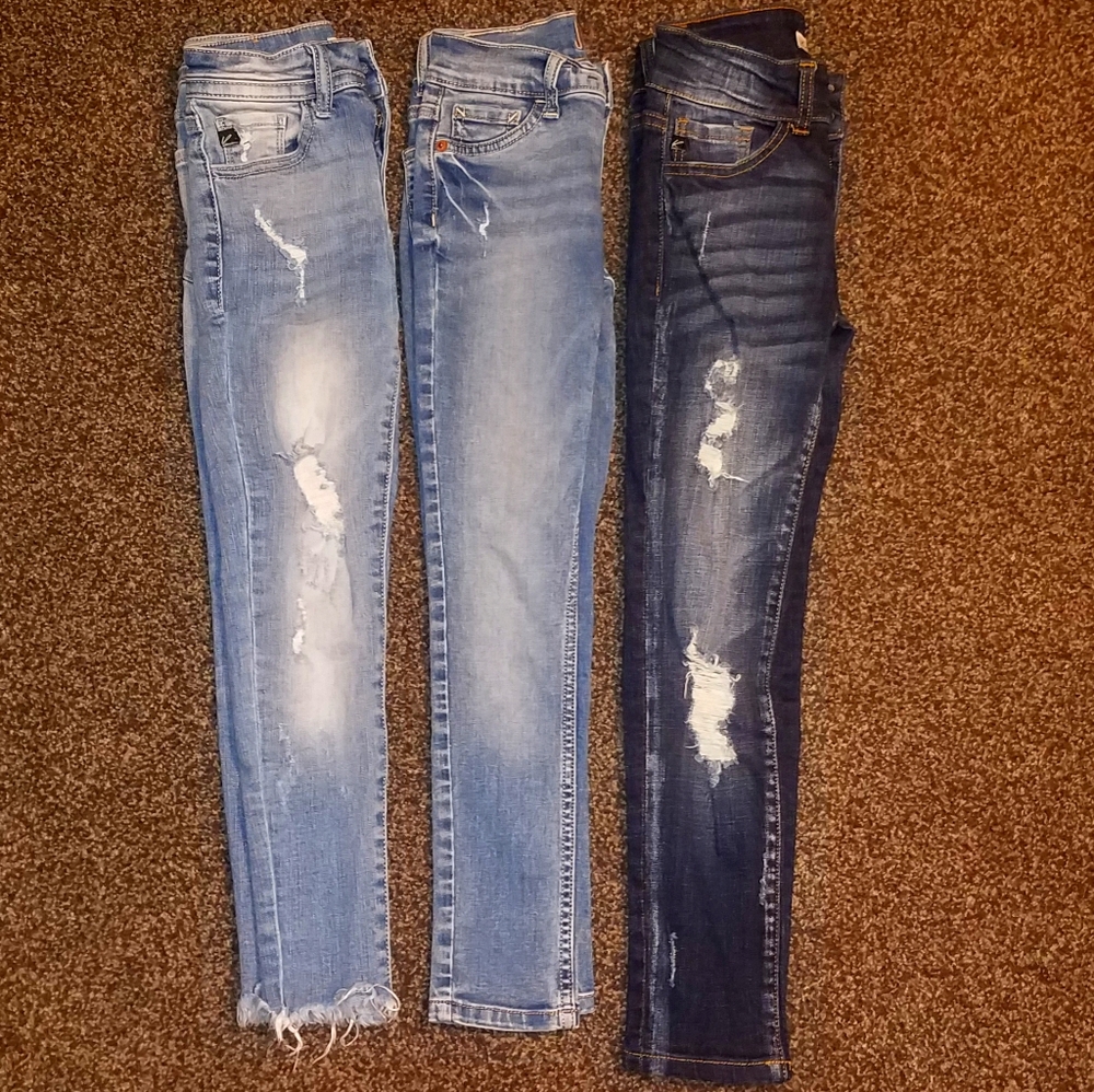 Girls Skinny Jean Jegging Lot of 3